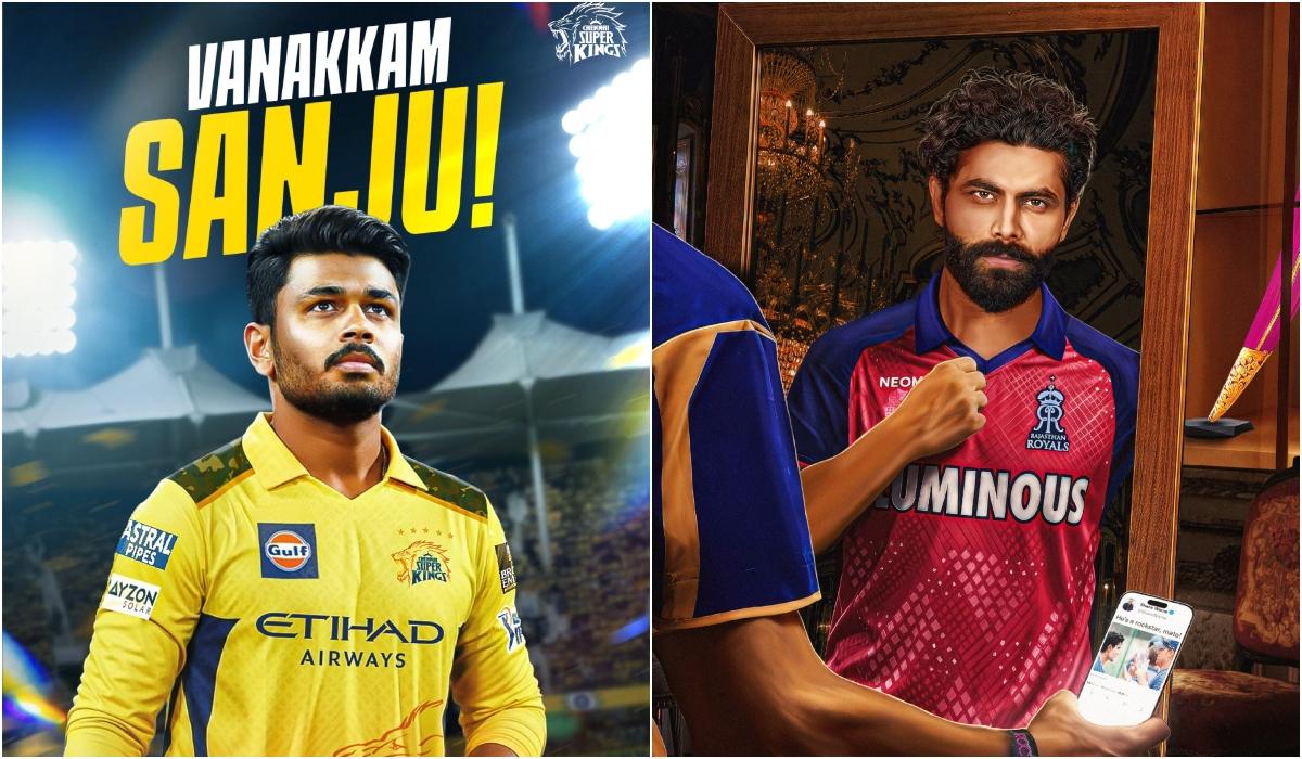 சஞ்சு சாம்சன் இன்; ஜடேஜா அவுட் – ராஜஸ்தான் ராயல்ஸ் அணியுடன் டிரேட் ஒப்பந்தத்தை முடித்தது சிஎஸ்கே