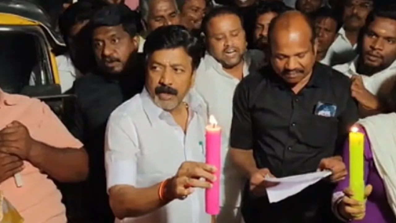 பெண்ணை பாலியல் வன்முறைக்கு உட்படுத்தி மிரட்டியதாக திமுக நிர்வாகிய குற்றச்சாட்டு — நீதி கோரி போராட்டம் நடத்திய அதிமுகவினரை போலீசார் கைது