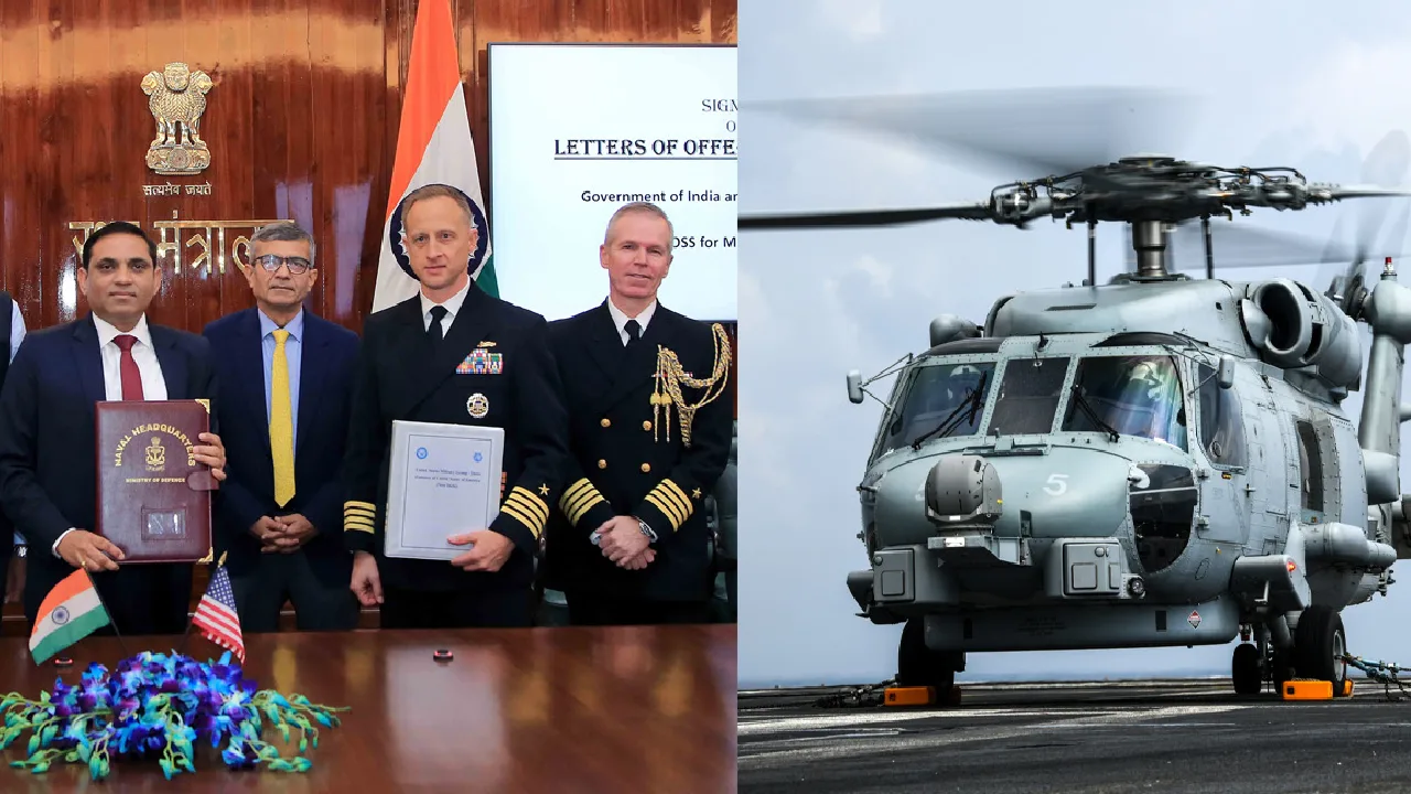 மத்திய பாதுகாப்பு அமைச்சகம் அமெரிக்காவுடன் ரூ.8,000 கோடிக்கு ஒப்பந்தம் – இந்திய கடற்படையின் ஹெலிகாப்டர்கள் பராமரிப்பு
