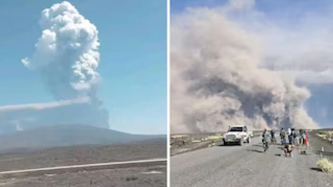 இந்தியாவை நோக்கி விரைந்துவரும் ஹெய்லி குப்பி எரிமலை சாம்பல்