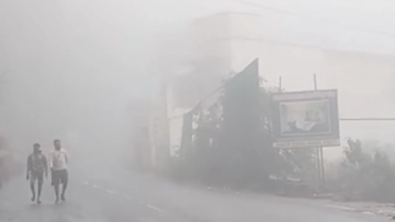 சேலம்: அடர்ந்த பனி மற்றும் இலகு தூறல் — பொதுமக்களின் நாள்ச் செயல்கள் சிரமம்