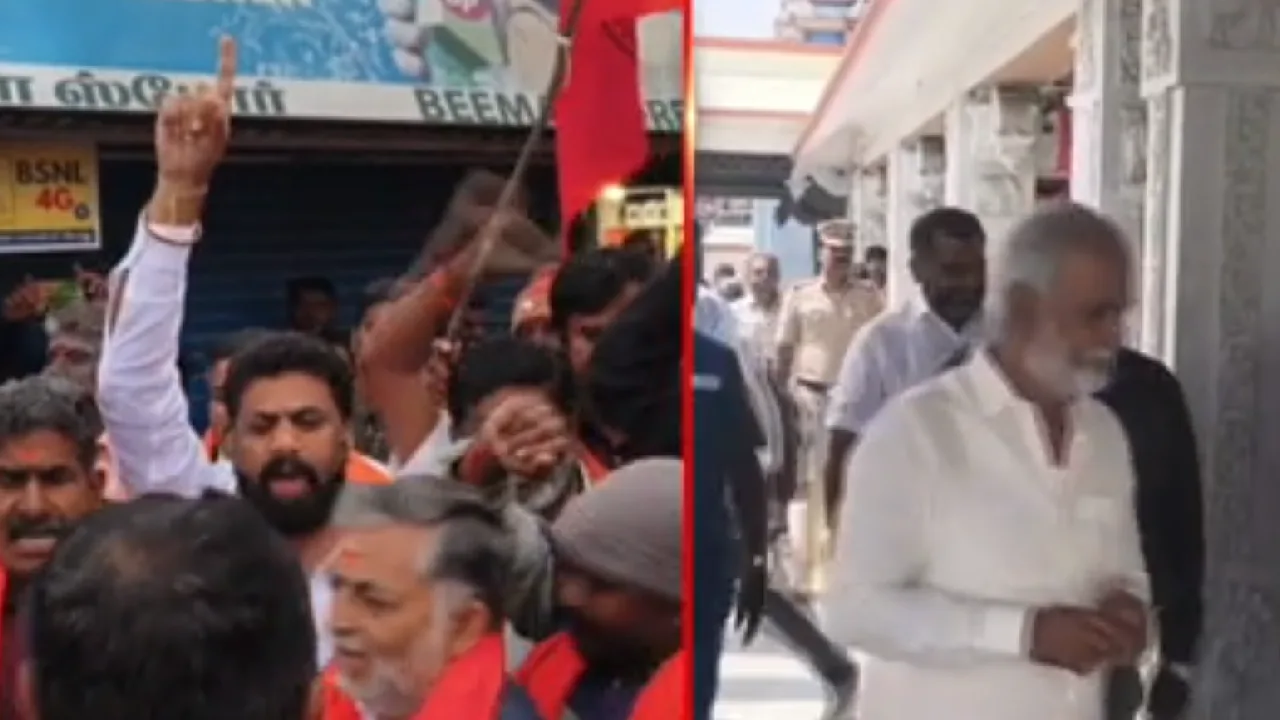 அன்னதான திட்டம் தொடங்க வந்ததால் கருப்பு கொடி முடிவை மாற்றிய பாஜகவினர் – கொடைக்கானலில் பரபரப்பு