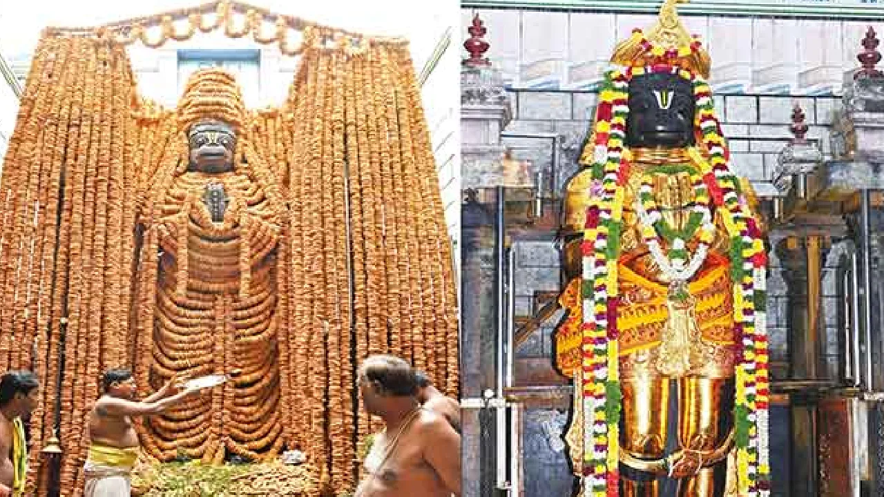 நாமக்கல் ஆஞ்சநேயர் கோயிலில் நாளை அனுமன் ஜெயந்தி – மலர்ச் சோலையாக கோயில் வளாகம்
