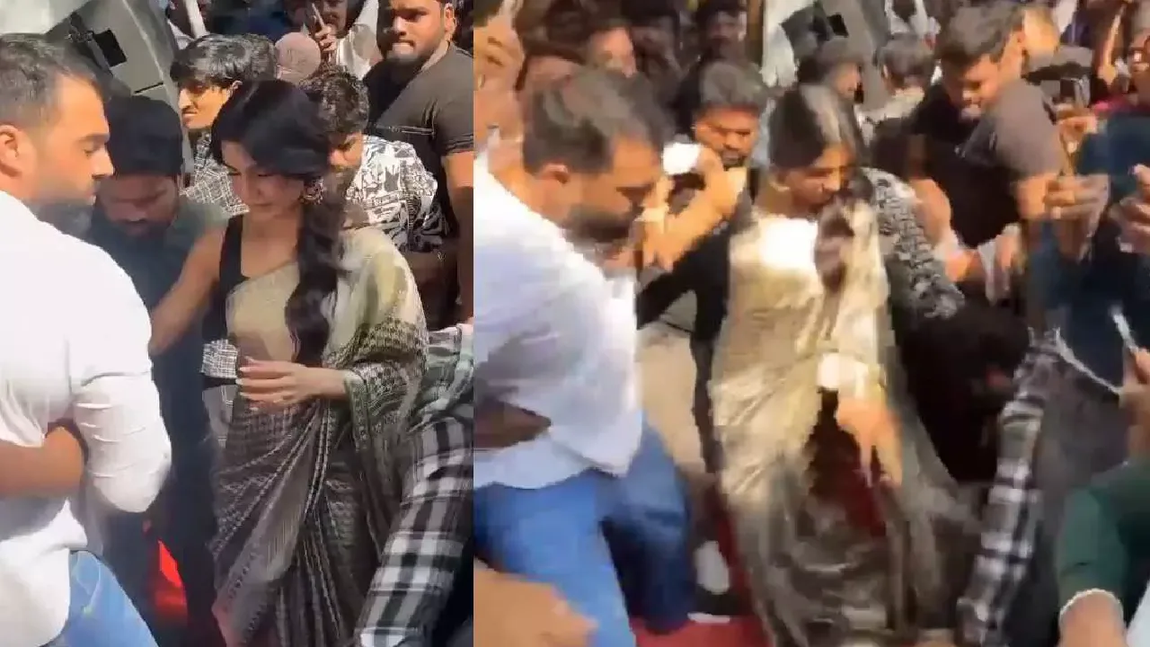 கடை திறப்பு நிகழ்ச்சியில் பங்கேற்ற சமந்தாவை சூழ்ந்த ரசிகர்கள்!