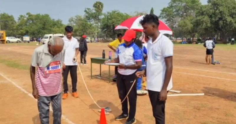 100 வயதிலும் தடகள சாதனை – காரைக்குடியில் அசத்திய தஞ்சை முதியவர்