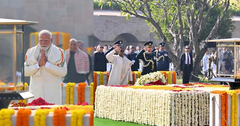 காந்தியடிகளின் நினைவு நாள் – தேசிய தலைவர்கள் அஞ்சலி