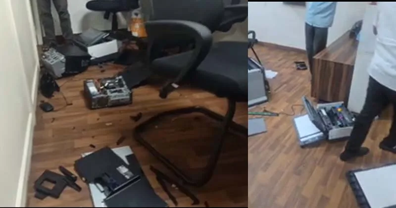 கந்துவட்டி தகராறு – எண்ணெய் விநியோக மையத்தில் புகுந்து சேதப்படுத்திய மர்ம நபர்கள்