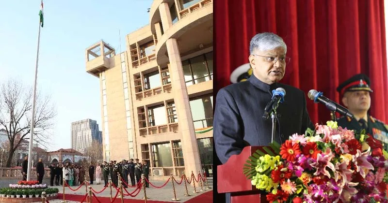 சீனாவில் உள்ள இந்தியத் தூதரகத்தில் 77-வது குடியரசு தின கொண்டாட்டம்