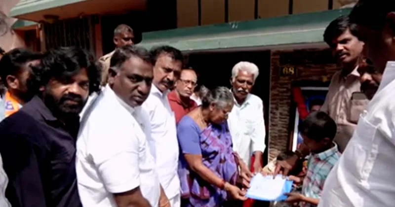 பூர்ண சந்திரன் குடும்பத்திற்கு பாஜக அயலக தமிழர் பிரிவு ரூ.2 லட்சம் நிவாரணம்