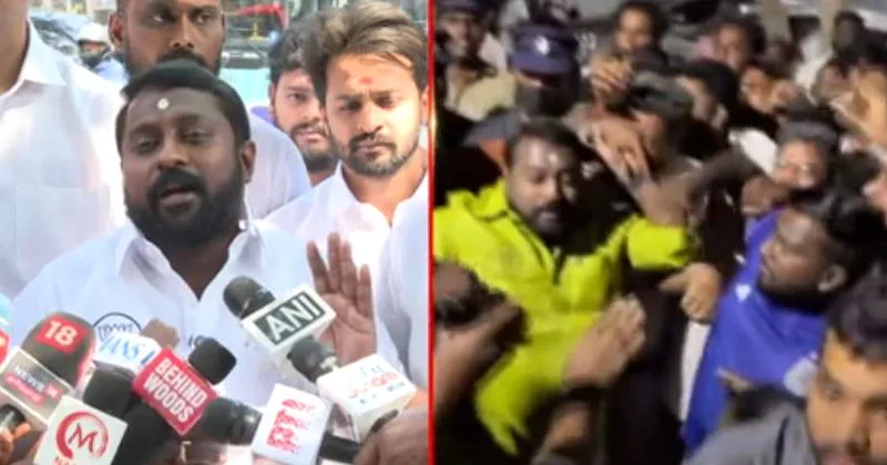 ஆளுநரை சந்தித்த எஸ்.ஜி.சூர்யா – ஊடக விவாத வன்முறை தொடர்பான காணொளிகள் ஒப்படைப்பு