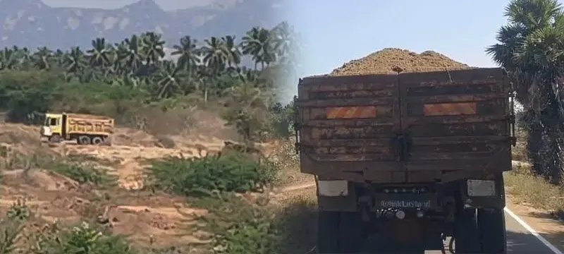 காரிமங்கலம் அருகே இரவு பகலாக கனிமவள கொள்ளை: விவசாயிகள் குற்றச்சாட்டு