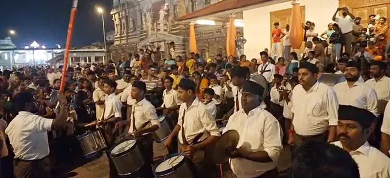 சிதம்பரம் நடராஜர் கோயிலில் RSS சார்பில் அகில பாரத கோஷ் தினக் கொண்டாட்டம்