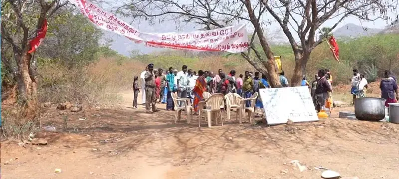 1,400 ஏக்கர் நில மீட்பு போராட்டம்: விவசாயிகள் 70 பேர் கைது