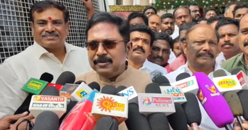 என்டிஏ கூட்டணி ஆட்சியை கைப்பற்றும் – டிடிவி தினகரன் நம்பிக்கை