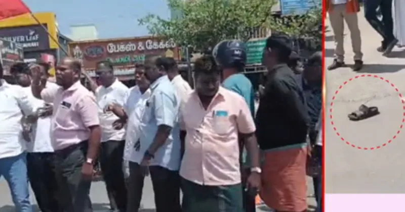 அரூரில் போர்க்களமான என்டிஏ ஆர்ப்பாட்டம்: விசிக – பாஜகவினர் இடையே மோதல்; காலணிகள் வீசப்பட்டதால் பரபரப்பு!
