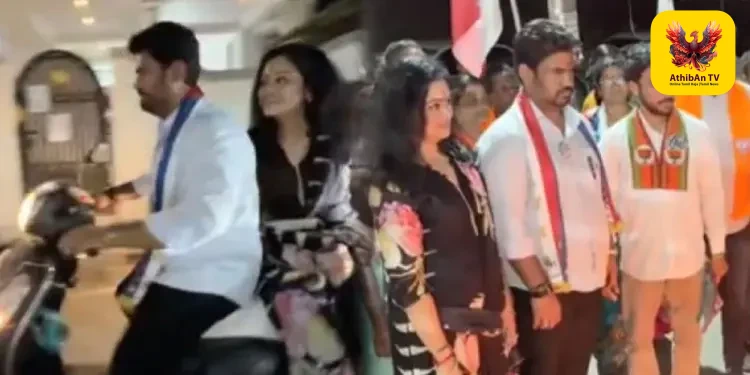 புதுச்சேரியில் எளிமை: இருசக்கர வாகனத்தில் மனைவியுடன் சென்று வாக்கு சேகரித்த வேட்பாளர் ஜோஸ் சார்லஸ் மார்டின்!