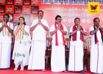 நாகர்கோவில் ஸ்காட் கிறிஸ்தவ கல்லூரி மைதானத்தில் முழங்கிய முதலமைச்சர்: குமரி மாவட்ட திமுக கூட்டணி வேட்பாளர்கள் அறிமுகம்
