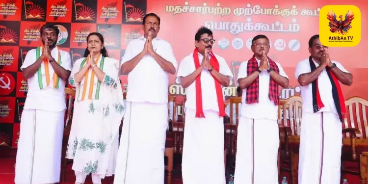 நாகர்கோவில் ஸ்காட் கிறிஸ்தவ கல்லூரி மைதானத்தில் முழங்கிய முதலமைச்சர்: குமரி மாவட்ட திமுக கூட்டணி வேட்பாளர்கள் அறிமுகம்