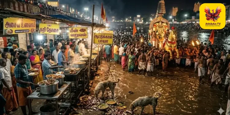 பரமக்குடி வைகையாற்றில் அசைவ உணவகங்களுக்குத் தடை விதிக்கக் கோரிக்கை: நகராட்சி மற்றும் கோவில் நிர்வாகத்திற்கு பாஜக மனு!