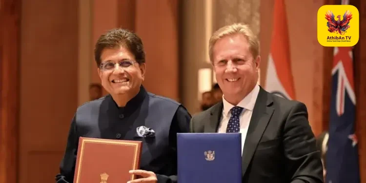 இந்தியா – நியூசிலாந்து வர்த்தக ஒப்பந்தம் கையெழுத்து: இந்தியப் பொருட்களுக்கு இனி வரி இல்லை!