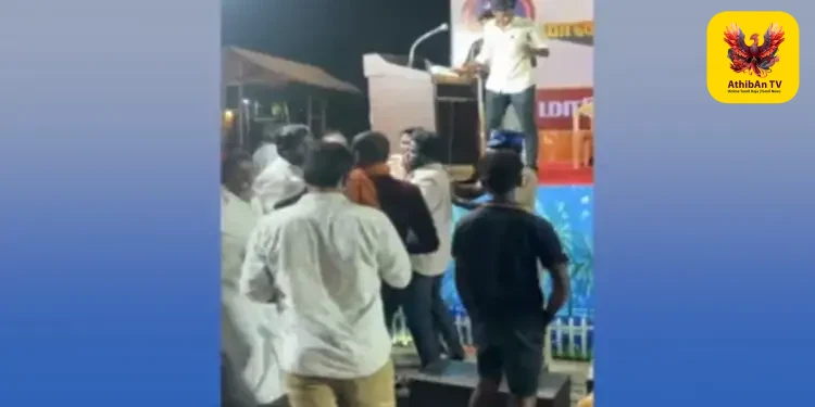 சிதம்பரத்தில் ஏபிவிபி பொதுக்கூட்டத்தில் ரகளை: விசிகவினர் நாற்காலிகளை வீசி அராஜகம் – பரபரப்பு!