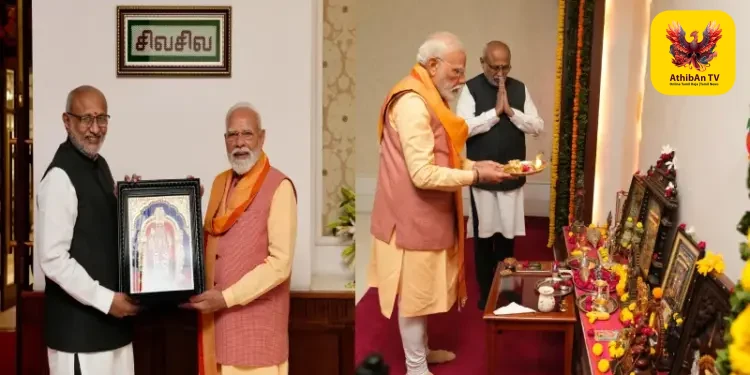 டெல்லியில் தமிழ் புத்தாண்டு கொண்டாட்டம்: சி.பி. ராதாகிருஷ்ணன் இல்லத்தில் பிரதமர் மோடி பங்கேற்பு!