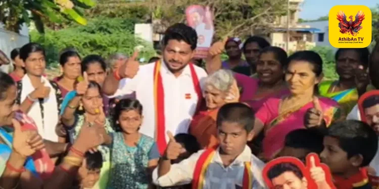 ஒரே நாளில் 60 கிராமங்களில் வாக்கு சேகரிப்பு: காரைக்குடியில் தவெக வேட்பாளர் டாக்டர் பிரபு சூறாவளி பிரச்சாரம்!