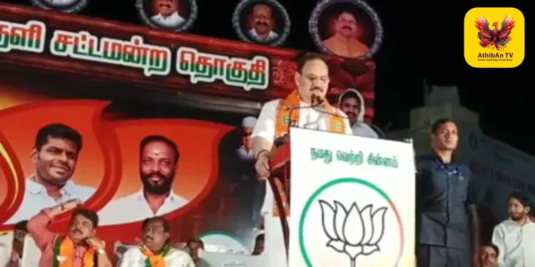 “இந்து தர்மத்தை திமுக கொச்சையாகப் பேசுகிறது” – மத்திய அமைச்சர் ஜெ.பி.நட்டா கடும் தாக்கு!