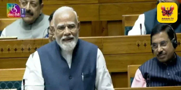 “தென்மாநிலங்களுக்கு அநீதி என்பது பொய்ப் பிரசாரம்” – மக்களவையில் பிரதமர் மோடி ஆவேச உரை!