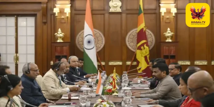 இலங்கையில் குடியரசுத் துணைத் தலைவர் சி.பி. ராதாகிருஷ்ணன்: அதிபர் அநுர குமார திசாநாயக்கவுடன் முக்கிய ஆலோசனை!
