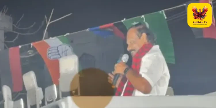 திருச்சி கிழக்கு தொகுதியில் பரபரப்பு: பிரச்சாரத்தில் ஈடுபட்ட திண்டுக்கல் லியோனி மீது கண்ணாடி பாட்டில் வீச்சு!