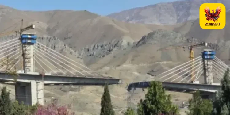 ஈரான்: தெஹ்ரான்-கராஜ் இடையேயான பிரம்மாண்ட தொங்கு பாலம் தகர்ப்பு – 8 பேர் பலி!