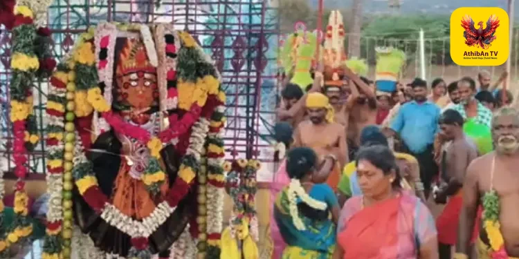 மந்தை அம்மன் கோயில் பங்குனித் திருவிழா – முளைப்பாரி ஊர்வலத்தில் பெண்கள் சாமியாடி வழிபாடு!