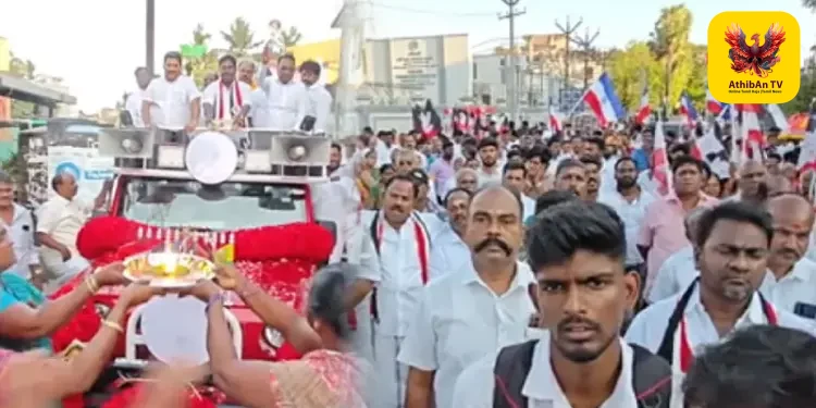 மதுரவாயல்: இரட்டை இலைக்கு வாக்கு சேகரிக்கும் பென்ஜமின் – உற்சாக வரவேற்பு அளித்த பெண்கள்!