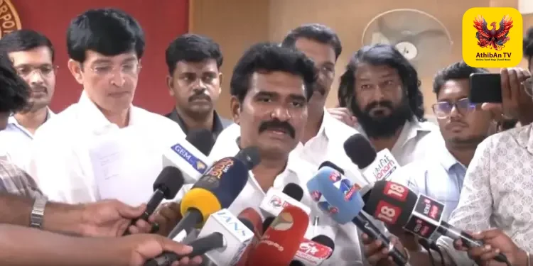 சென்னை மின்வாரிய அலுவலகத்தில் அமைச்சர் நிர்மல் குமார் அதிரடி ஆய்வு: துறையைச் சீரமைக்கவும், மக்கள் குறைகளைத் தீர்க்கவும் உறுதி!