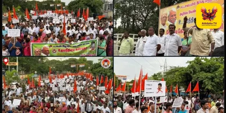 சனாதன தர்மம் குறித்த பேச்சு: கோவையில் 2,000-க்கும் மேற்பட்டோர் பங்கேற்ற மாபெரும் கண்டன ஆர்ப்பாட்டம் – J.S. கிஷோர் குமார் தலைமை!