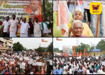 சனாதன தர்மம் குறித்த பேச்சு: கோவையில் 2,000-க்கும் மேற்பட்டோர் பங்கேற்ற மாபெரும் கண்டன ஆர்ப்பாட்டம் – J.S. கிஷோர் குமார் தலைமை!