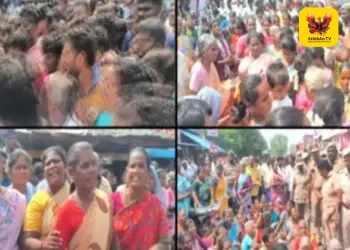வேலூர் அருகே பரபரப்பு: “மாதம் 1 லட்சம் மாமூல் தர வேண்டும்” – தவெக நிர்வாகிகள் மிரட்டுவதாகக் கூறி செங்கல் சூளை உரிமையாளர்கள் விடிய விடியச் சாலை மறியல் போராட்டம்!