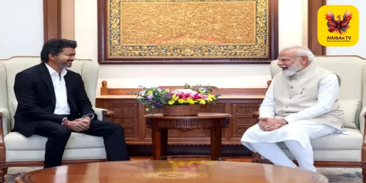 பிரதமர் மோடியுடன் முதலமைச்சர் ஜோசப் விஜய் வரலாற்றுச் சிறப்புமிக்க சந்திப்பு!