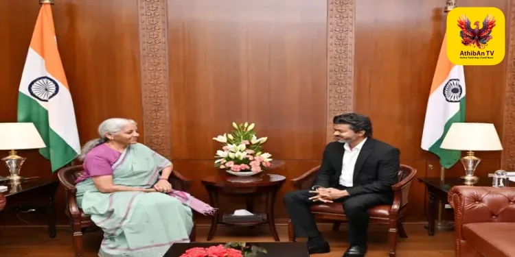 மெட்ரோ ரயில் திட்டங்களுக்கு நிதி ஒதுக்குக! – மத்திய அமைச்சர் நிர்மலா சீதாராமனுடன் முதலமைச்சர் விஜய் முக்கிய சந்திப்பு