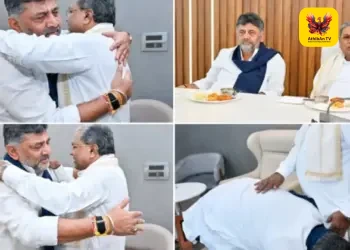 கர்நாடக அரசியலில் அதிரடி திருப்பம்: முதல்வர் பதவியை ராஜினாமா செய்கிறார் சித்தராமையா – டி.கே.சிவக்குமார் காலில் விழுந்து ஆசி!