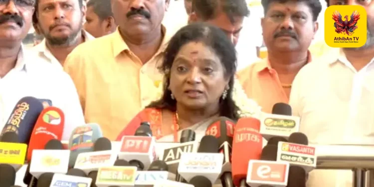 2031-ல் பாஜக ஆட்சி என்ற இலக்கில் செயல்படுவோம்; தவெக அரசு மீது தமிழிசை சௌந்தரராஜன் கடுமையான விமர்சனம்!