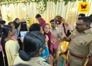 சென்னையில் பரபரப்பு: காதலித்து மதம் மாற்றி ஏமாற்றிய இளைஞரின் திருமணத்தை தடுத்து நிறுத்திய இளம்பெண்! ஆய்வாளர் ஒருதலைப்பட்சமாக செயல்பட்டதாக தவெக எம்.எல்.ஏ வாக்குவாதம்!