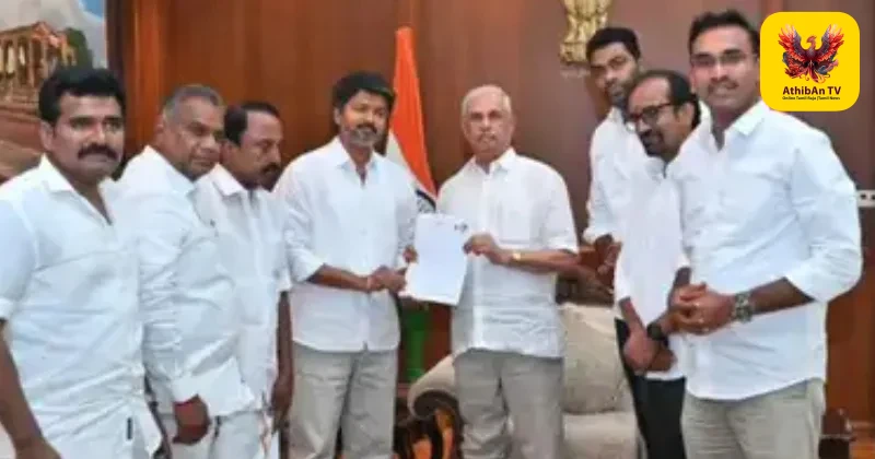 ஆளுநரை 2-வது முறையாகச் சந்தித்த விஜய்: 118 எம்.எல்.ஏ-க்களின் ஆதரவை நிரூபிக்க நிபந்தனை!