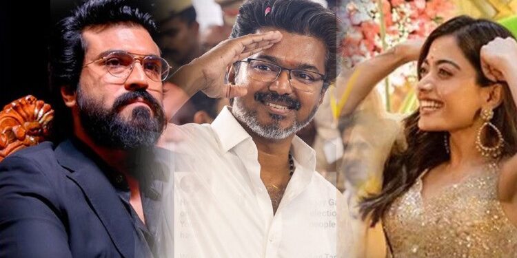 ஆந்திராவிலிருந்து பறந்து வந்த வாழ்த்துகள்: ராம் சரண் & ராஷ்மிகா நெகிழ்ச்சி!