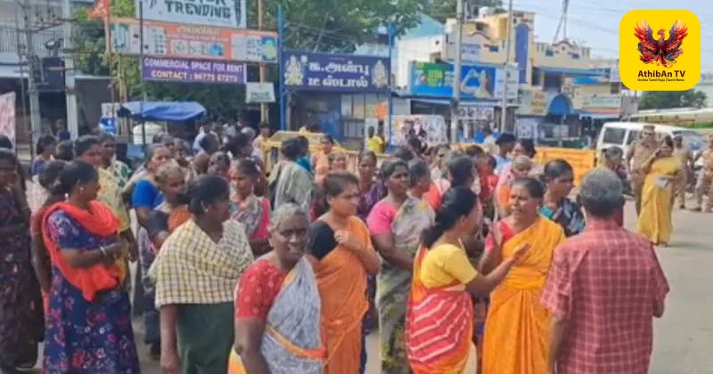 மண்ணச்சநல்லூர் அருகே பரபரப்பு: டாஸ்மாக் கடைகளை மூட வலியுறுத்தி பெண்கள் திரண்டு அதிரடி போராட்டம்!
