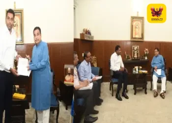 டெல்லியில் மத்திய அமைச்சர் நிதின் கட்கரியுடன் தமிழக அமைச்சர் ஆதவ் அர்ஜுனா முக்கிய சந்திப்பு!