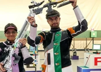 Bronze for Indian pair in shooting