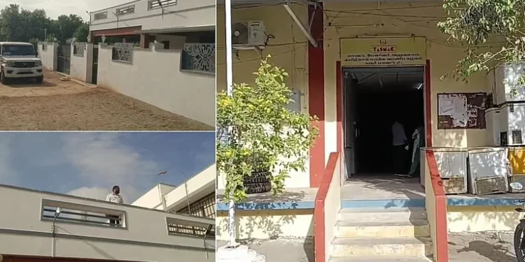 Karur, including Senthil Balaji’s residence.