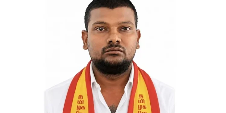 TVK functionary arrested in jewelry robbery case expelled from the party. TVK functionary arrested in jewelry robbery case expelled from the party.